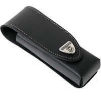 Фото Чохол Victorinox поясний чорний шкіряний на липучці (111мм) до 4 шарів 4.0523.30