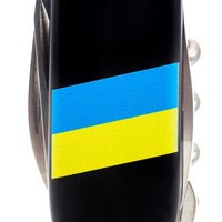 Комплект Ніж Victorinox Climber Ukraine Прапор України 1.3703.3_T1100u + Чохол із ліхтариком Police